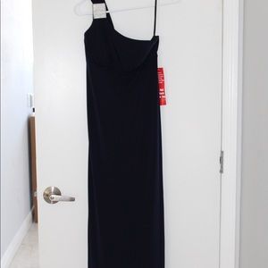 Navy blue long dress
